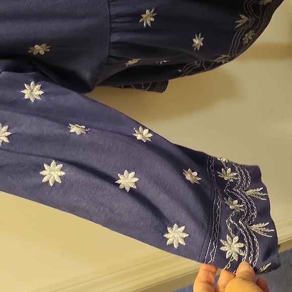 Soft Surroundings Katan Tunic Embroidery Open Front Boheimain - Picture 5 of 10